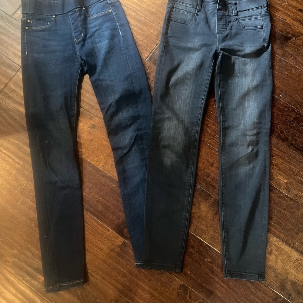 LIVERPOOL denim and black jegging.